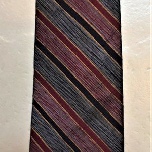 Sale: Jim Thompson 100% Thai silk Tie, Navy Blue/Red